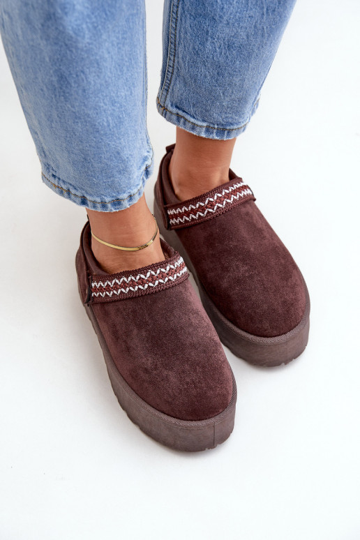 Stivali da neve Con decorazioni Haftem CzekoladoAe Selithria