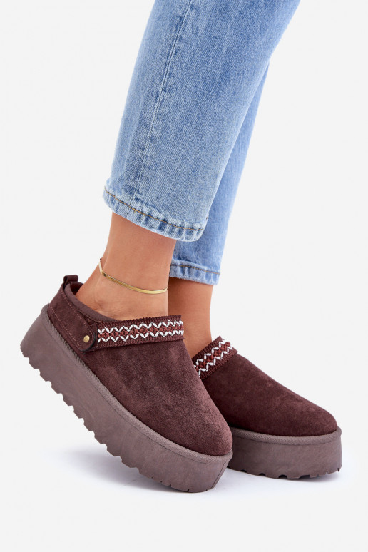 Stivali da neve Con decorazioni Haftem CzekoladoAe Selithria