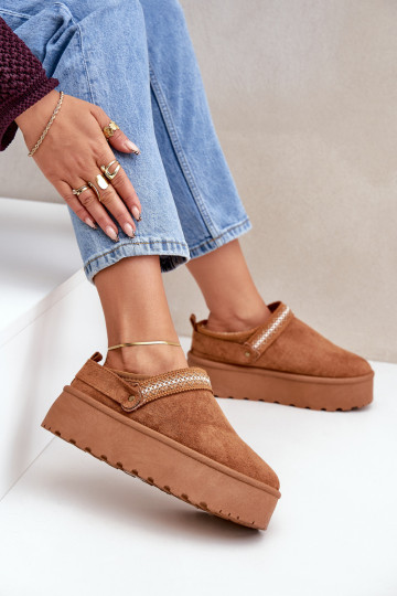 Stivali da neve Con decorazioni Haftem colore marrone Selithria