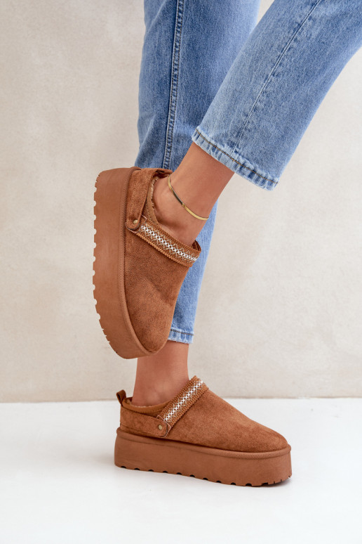 Stivali da neve Con decorazioni Haftem colore marrone Selithria