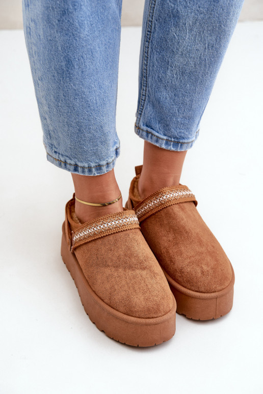 Stivali da neve Con decorazioni Haftem colore marrone Selithria