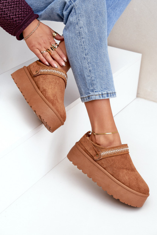 Stivali da neve Con decorazioni Haftem colore marrone Selithria