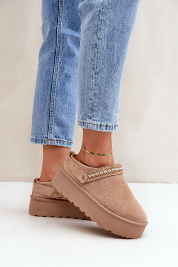 Stivali da neve Con decorazioni Haftem beige Selithria 2