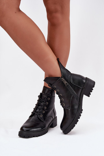 Stivaletti da donna foderati Klocke Vinceza 58609, color nero