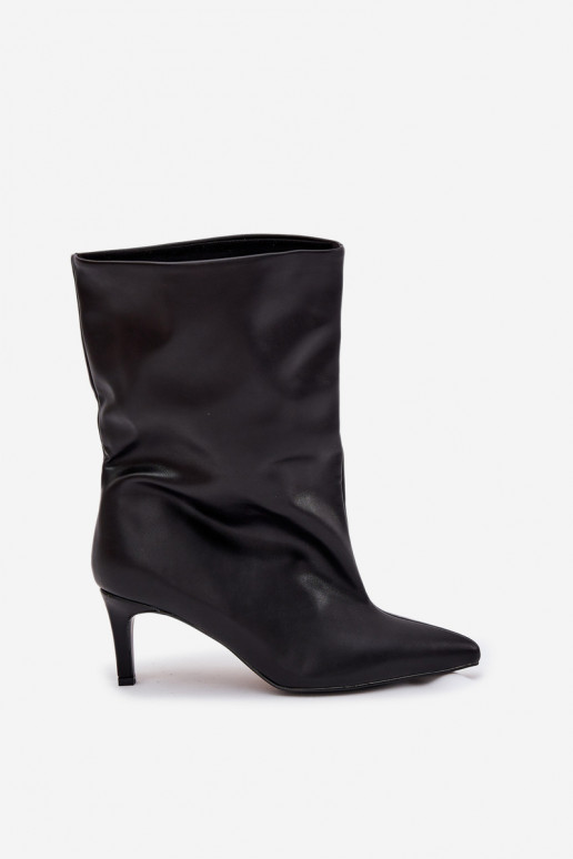 Un modello convincente Stivali da donna con tacchi sottili colore nero Solvienne Un modello convincente Stivali da donna con tacchi sottili colore nero Solvienne