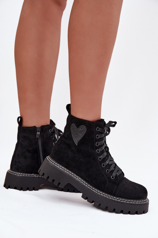 Stivali da donnacon lucentezzaoAym con i cuorim colore nero Abilitatoriri Stivali da donnacon lucentezzaoAym con i cuorim colore nero Abilitatoriri