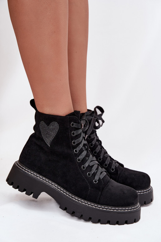 Stivali da donnacon lucentezzaoAym con i cuorim colore nero Abilitatoriri Stivali da donnacon lucentezzaoAym con i cuorim colore nero Abilitatoriri