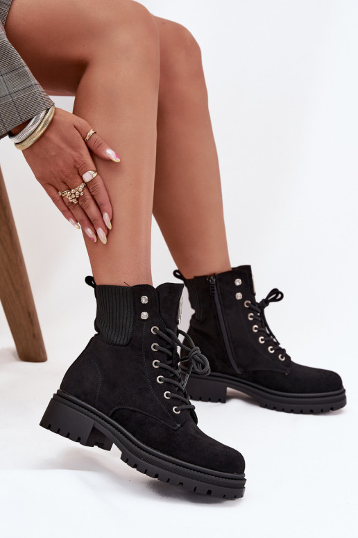 Stivaletti da lavoro Femminile riscaldamento con bellissimi dettagli colore nero Olivira Stivaletti da lavoro Femminile riscaldamento con bellissimi dettagli colore nero Olivira