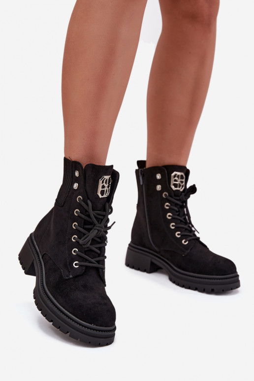 Stivaletti da lavoro Femminile riscaldamento con bellissimi dettagli colore nero Olivira Stivaletti da lavoro Femminile riscaldamento con bellissimi dettagli colore nero Olivira