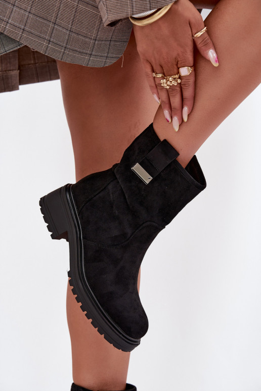 riscaldamento Stivali da donna Con tacco basso colore nero Mirellea riscaldamento Stivali da donna Con tacco basso colore nero Mirellea