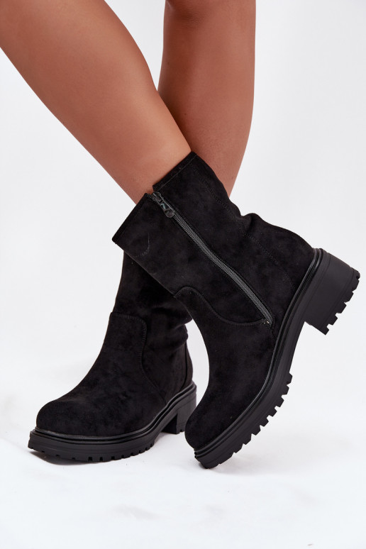 riscaldamento Stivali da donna Con tacco basso colore nero Mirellea riscaldamento Stivali da donna Con tacco basso colore nero Mirellea