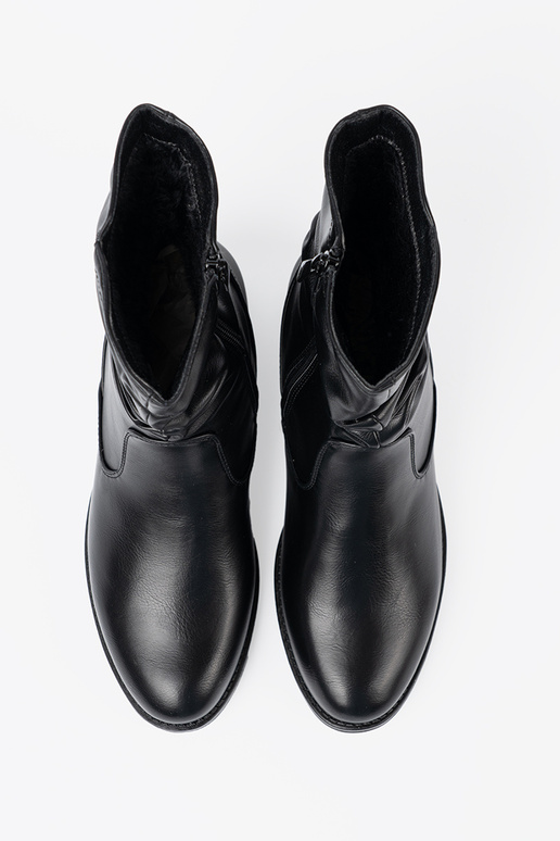 KomfortoAe scarpe colore nero z marszczeniami