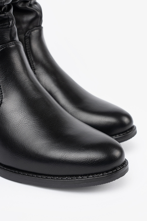 KomfortoAe scarpe colore nero z marszczeniami