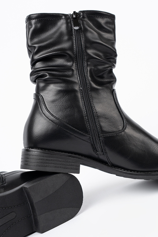 KomfortoAe scarpe colore nero z marszczeniami