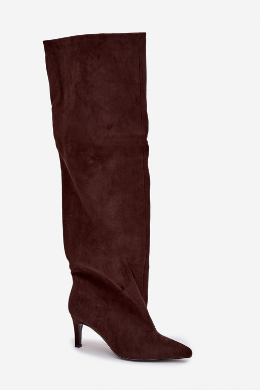 stivali da donna con tacchi sottili Un modello convincente CzekoladoAe Devevilla