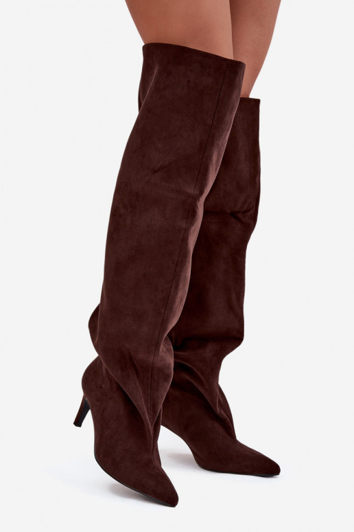 stivali da donna con tacchi sottili Un modello convincente CzekoladoAe Devevilla