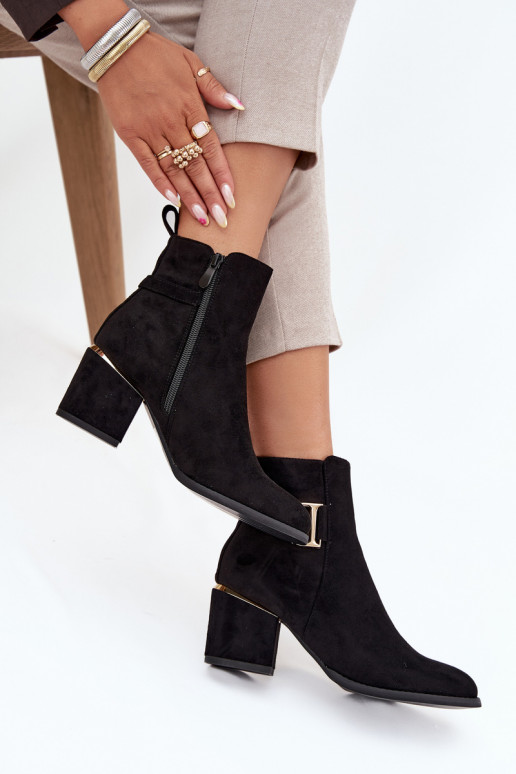 riscaldamento Stivali da donna Ze colore doratomi Elementami colore nero Ambrine