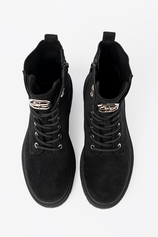 Stile elegante colore nero stivali da equitazione alti z błyszczącymi kryształkami Stile elegante colore nero stivali da equitazione alti z błyszczącymi kryształkami