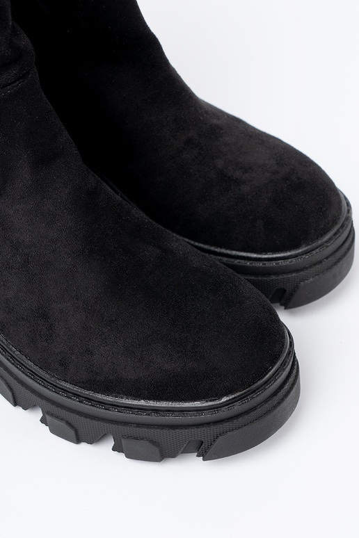colore nero scarpe o minimalistycznym kroju