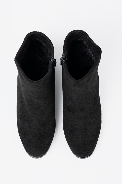 Elegante colore nero scarpe z eleganckim zdobieniem Elegante colore nero scarpe z eleganckim zdobieniem