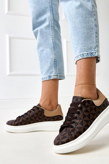 Sneakers marroni con... 2