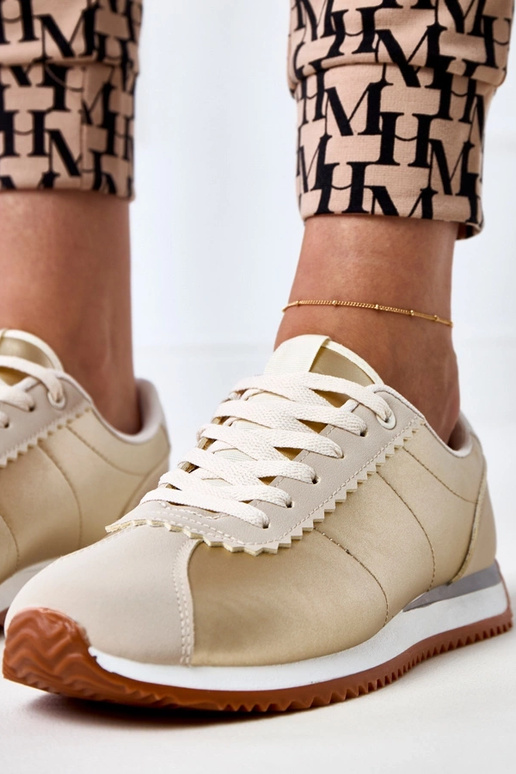 Sneakers sportive color sabbia con... Sneakers sportive color sabbia con...