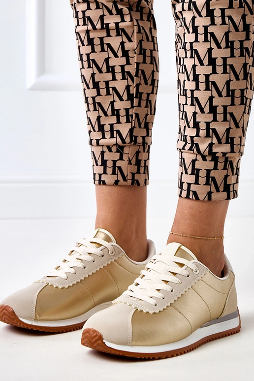 Sneakers sportive color sabbia con... Sneakers sportive color sabbia con...