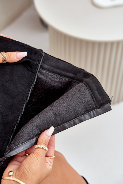 stivali da donna in ecopelle scamosciataoAeINyAiniętą CholeAką con i tacchi colore nero Bralise stivali da donna in ecopelle scamosciataoAeINyAiniętą CholeAką con i tacchi colore nero Bralise