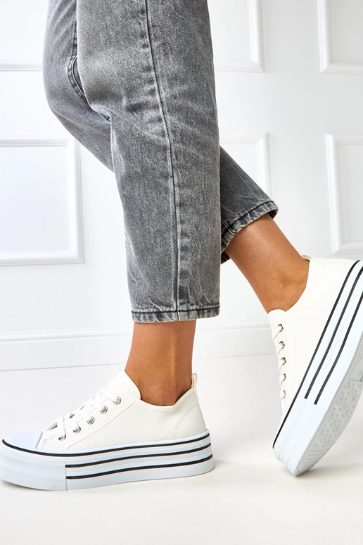Scarpe con piattaforma bianche Talah
