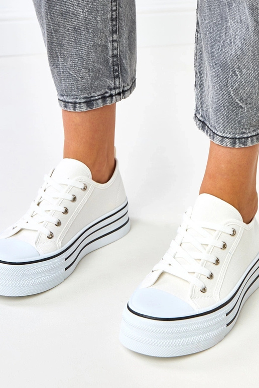 Scarpe con piattaforma bianche Talah