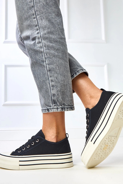 Scarpe con piattaforma nere Talah