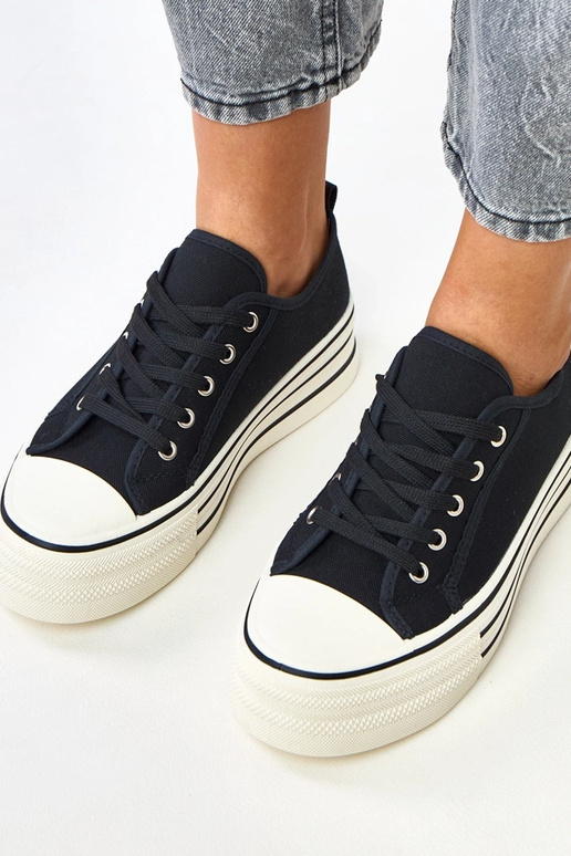 Scarpe con piattaforma nere Talah