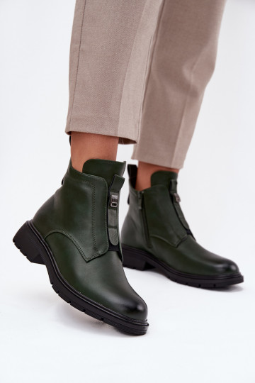 riscaldamento Stivali da donna Al Castello Con decorazioni Detalem colore kaki Roselle