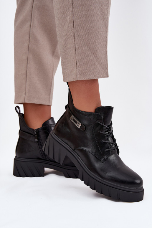 Basso riscaldamento Stivali da donna Klocke con tacchi decorati colore nero Therisse Basso riscaldamento Stivali da donna Klocke con tacchi decorati colore nero Therisse