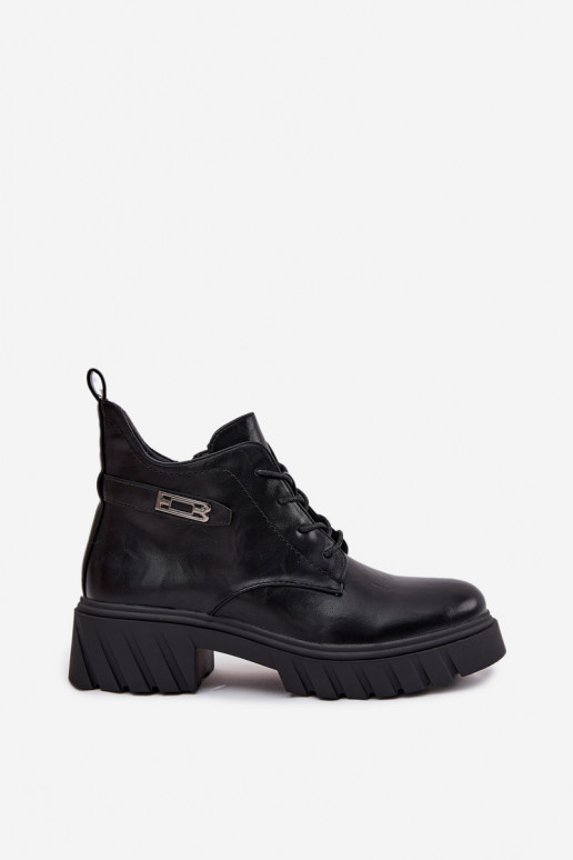 Basso riscaldamento Stivali da donna Klocke con tacchi decorati colore nero Therisse Basso riscaldamento Stivali da donna Klocke con tacchi decorati colore nero Therisse