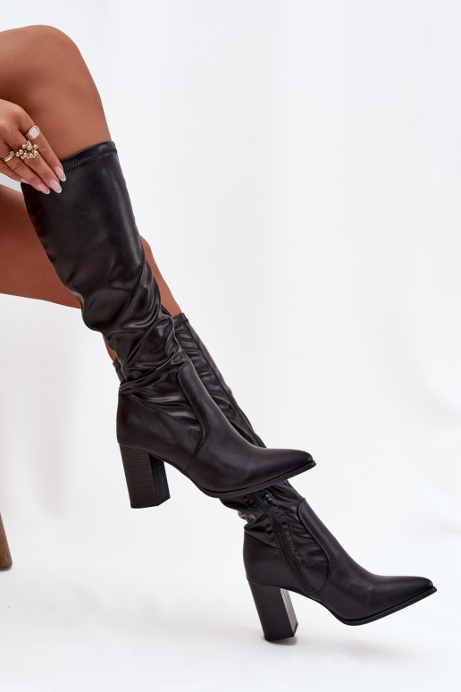 stivali da donna con i tacchi Vinceza 16511 colore nero stivali da donna con i tacchi Vinceza 16511 colore nero