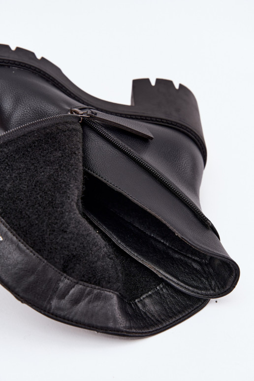 riscaldamento Stivali da donna Su tacchi enormiPodAójnym Zamkiem Vinceza 58605 colore nero riscaldamento Stivali da donna Su tacchi enormiPodAójnym Zamkiem Vinceza 58605 colore nero