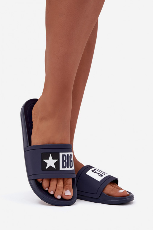 Femminile Pantofole Big Star DD274A265 quelli blu-Colore bianco Femminile Pantofole Big Star DD274A265 quelli blu-Colore bianco