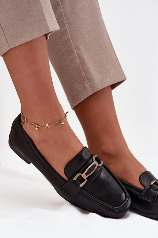 scarpe Mocassini Femminile con ornamenti colore nero Priscelle