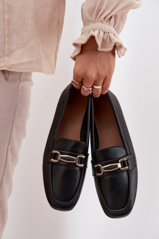 scarpe Mocassini Femminile con ornamenti colore nero Priscelle