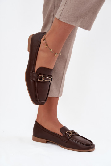 scarpe Mocassini Femminile con ornamenti colore marrone Priscelle