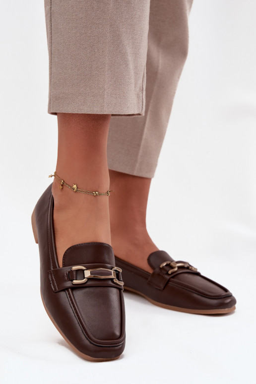 scarpe Mocassini Femminile con ornamenti colore marrone Priscelle