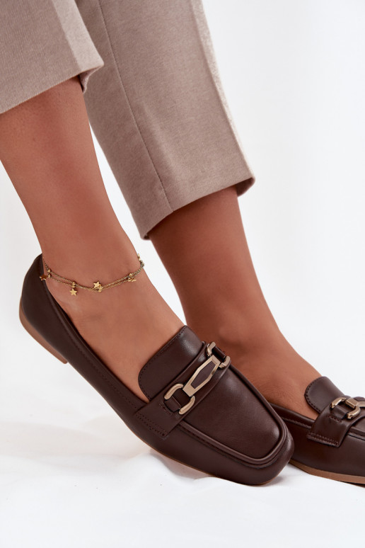 scarpe Mocassini Femminile con ornamenti colore marrone Priscelle