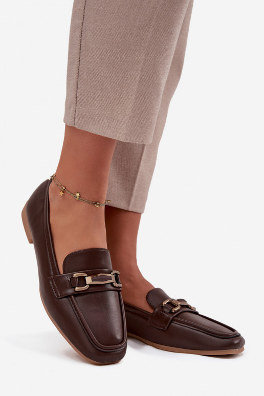 scarpe Mocassini Femminile con ornamenti colore marrone Priscelle