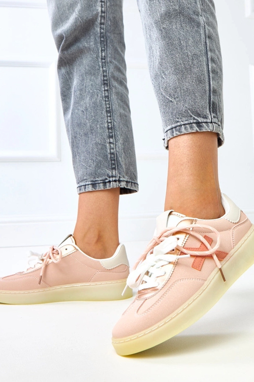 Sneakers rosa con plateau "Eriksen"
