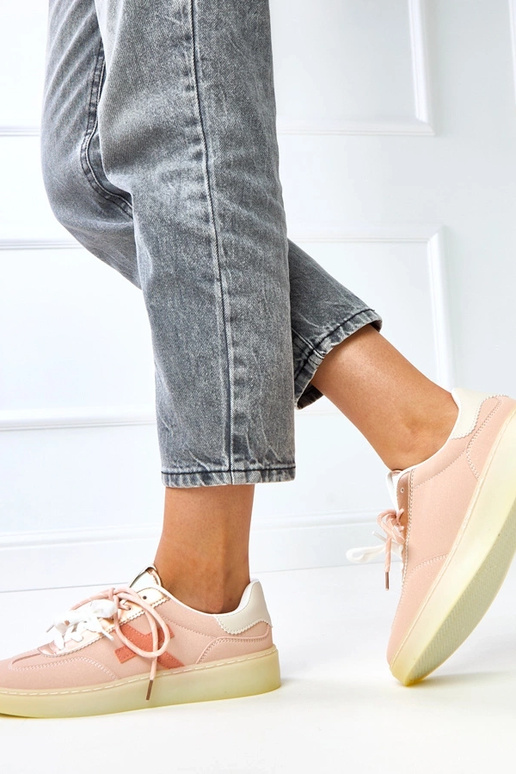 Sneakers rosa con plateau "Eriksen"