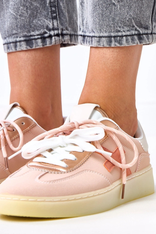 Sneakers rosa con plateau "Eriksen"
