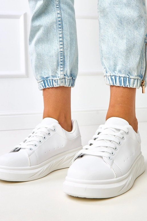 Sneakers bianche con plateau "Rosier"