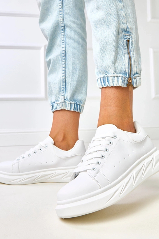 Sneakers bianche con plateau "Rosier"