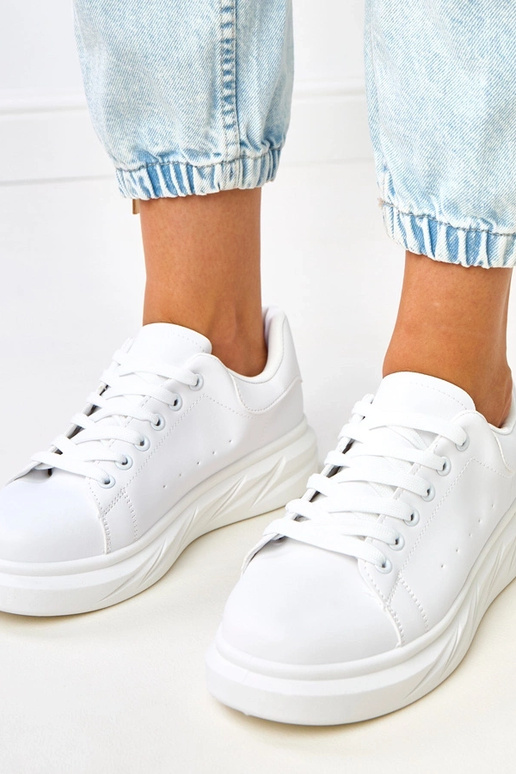 Sneakers bianche con plateau "Rosier"